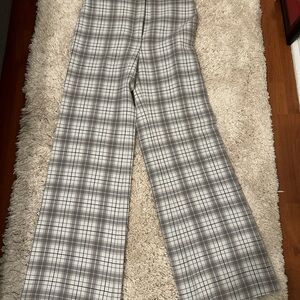 Grey checkered Wilfred pants - Size 4